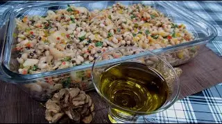 SALADA DE FEIJÃO FRADINHO COM BACALHAU