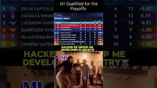 MI Qualified for the Playoffs 🔥 #shorts #viralvideo #ipl #mumbaiindians #mivsdc #cricket
