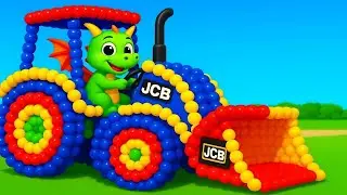 The mascot vibrato assistant JCB 3cx placed on the football field is popular, co-produced