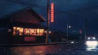 Late Night Japanese Lofi 🌧️ Rain Ambience for Deep Study Motivation