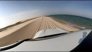 #GoProMax #360degree, #Sealine #Beach Drive, Arabian Gulf Coast in the #Qatar Desert, #LandCruiser