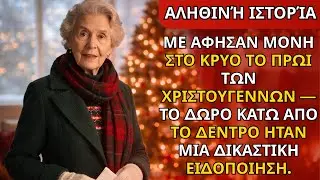 Με άφησαν μόνη στο κρύο Χριστούγεννα πρωί — το δώρο κάτω απ' το δέντρο: κλήτευση!