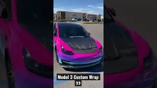 Tesla Model 3 Custom Wrap! #tesla #shorts #model3