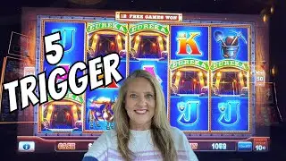 5 Trigger on Eureka  #slots #casino #slotmachine