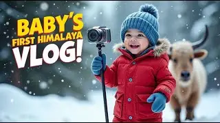 Baby&rsquo;s First Himalaya Vlog 🏔️ | Cute Baby Chirkut Exploring Snow & Yak | Funny Kids Vlog