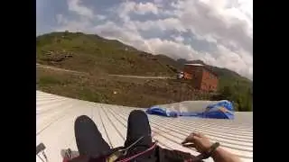 Haluk Erdoğan, 18 mayıs 2015, Artvin Murgul, yama&ccedil; paraş&uuml;t&uuml;, &ccedil;atıya iniş