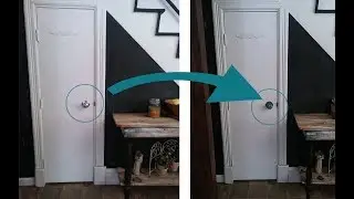 Can a diy painted door knob change the feel of a room?