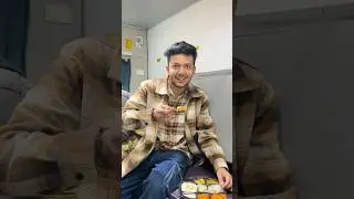 Agra to Indore 🚅😍 #railway #indianrailways #food #train