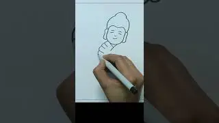 How to draw Lord Buddha | Gautama buddha drawing easy | buddha purnima drawing #shorts #budha