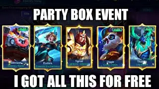 I GOT 2 EPIC SKINS FOR FREE | MOBILE LEGENDS PARTY BOX EVENT