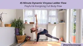 45 Minute Dynamic Vinyasa Ladder  Flow | Playful and Energising Full Body Yoga