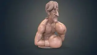 Punch-Out Glass Joe 3D Model | Video by Gambody