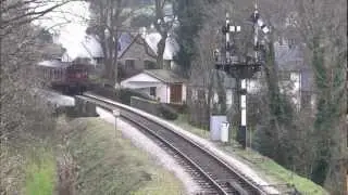 South Devon Railway - Railmotor approaches Buckfastleigh