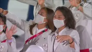 Japan in the 2020 Parade of Nations at the Tokyo Olympic Stadium