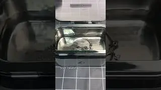 Transforming tarnished silver to sparkling clean with ultrasonic cleaner #restoring #shorts  #home