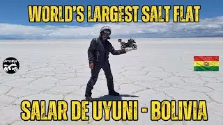 Salar de Uyuni | Riding a Motorcycle Across the World’s Largest Salt Flat 🇧🇴