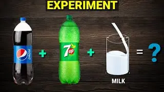 Pepsi vs 7up vs Milk EXPERIMENT😯||Experiment video||A7foodie_Tech