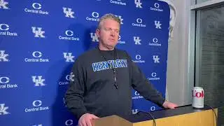 Kentucky Wildcats OL Coach Eric Wolford - Nov. 18 Practice 