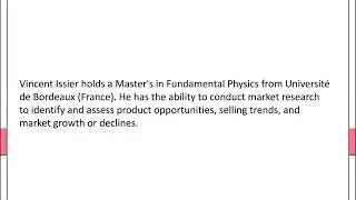 Vincent Issier - Experienced Professional - Benicia, California