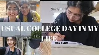 A CHILL COLLEGE DAY IN MY LIFE ( HAD FUN)!! WENT OUTSIDE ✨️ FUN VLOG ..