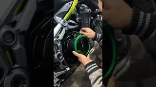 New clear clutch cover for z900 ।। #automobile #kawasaki #ninja #zx10r #z900 #rider #kawasakininja