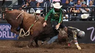 Bucking Bull Cramer Levels a Bullfighter With a Brutal Hit