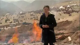 China survivors cremate their dead