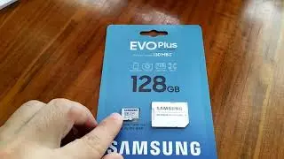 Распаковка Samsung EVO Plus microSDXC 128GB из Rozetka
