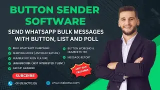 Button WhatsApp Message Sender Software | Button Sender Software | Button sender