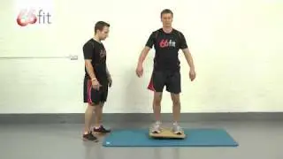 66fit Rocker/Wobble Board Exercises - Squats by Physiosupplies.com
