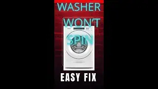 ✨ Quick Fix - Front Load Washer Won't Spin - Door Lock Replacement ✨
