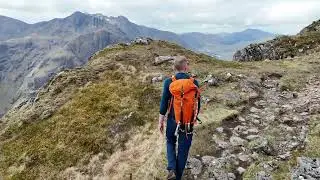 Aonach Eagach Drone video on the middle section of the ridge