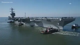 Navy's newest aircraft carrier begins sea trials