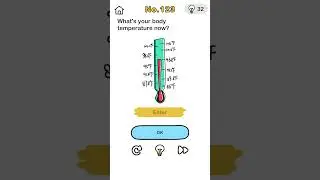 Brain out level 123 //What's your body temperature 🌡️ now ? #brainout #shorts