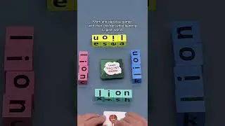Wooden Word Spelling Game Toy | Fun Learning Blocks #fok