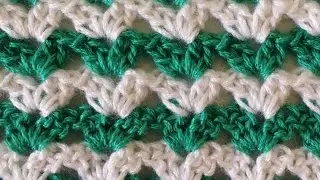 Stitch Repeat Shell #1 Free Crochet Pattern - Right Handed