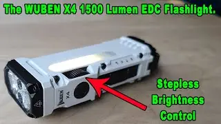 Фонарь Wuben X4 1500 люмен для повседневного использования с плавной регулировкой яркости.