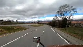 Crazy cloud formation over mountain range in Virginia