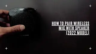 How to Pair N511-UHF Wireless Voice Amplifier Speaker with Mic - Jul-Nov 2022 Model Instructions