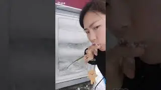 Compilation of Eating FreezerFrost straight from the RedFreezer ❄️☃️ICE ASMR☃️❄️ #2
