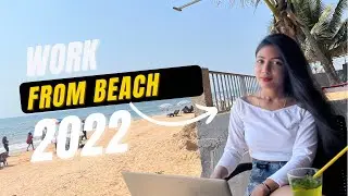 Work from beach | Work from Goa | Purple Martini