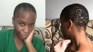 NATURAL HAIR  GROWTH/JOURNEY TIME LAPSE | 1 month | POST SHAVED HEAD | BIG CHOP UPDATE 2021