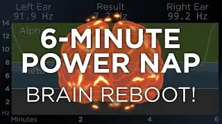 6 Minute POWER NAP for Energy and Focus  The Best Binaural Beats