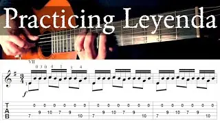 Practicing Asturias (Leyenda) - Fingerstyle Guitar