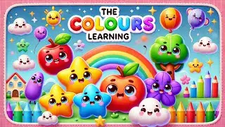 The colours learning | multicolours | balloons and paints | learning | cherry Berry kid's