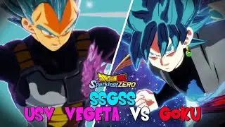 DB Sparking Zero (Y2) | SSGSS Вегета (Ультра-суперзлодей) против SSGSS Гоку (Гоку в чёрном кимоно)