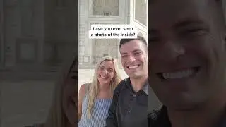 Why you never see photos inside the Taj Mahal #India #dailyvlogs #travelcouples #everycountry