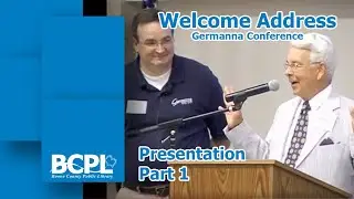 Welcome Address Germanna Conference- Part 1 of 2