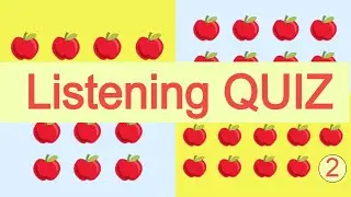 English Listening Practice - How Many Apples? Shopping Quiz