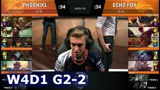 Echo Fox vs Phoenix1 | Game 2 S7 NA LCS Summer 2017 Week 4 Day 1 | FOX vs P1 G2 W4D1
